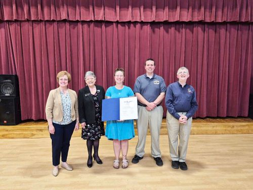 James, County Teacher of the Year, Honored