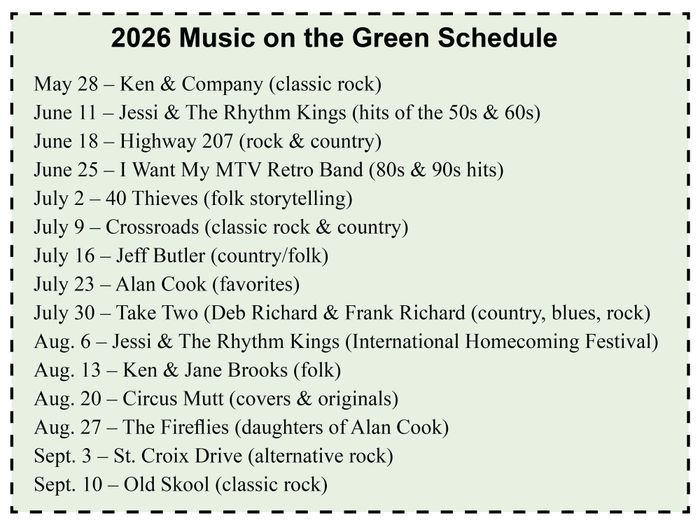 CDRC Finalizes Summer Concert Series