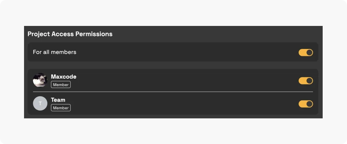 Project Access Restrictions | Unitlab Annotate