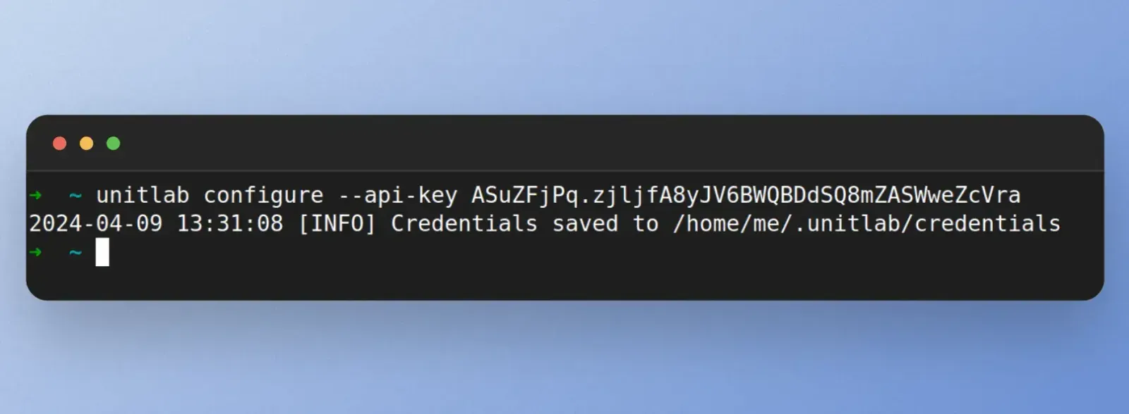 Unitlab CLI configured successfully | Unitlab AI