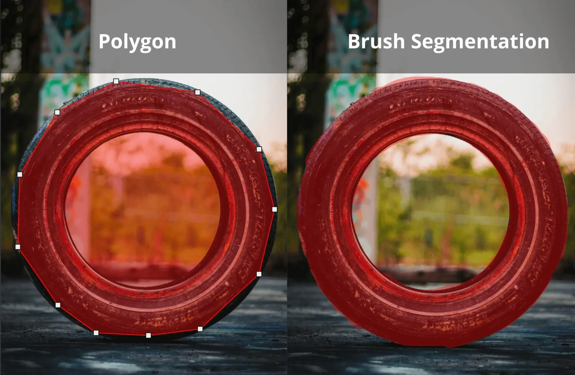 Polygon vs. Brush Segmentation