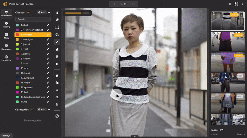 Perfect-pixel Annotation with Brush Tool | Unitlab Annotate