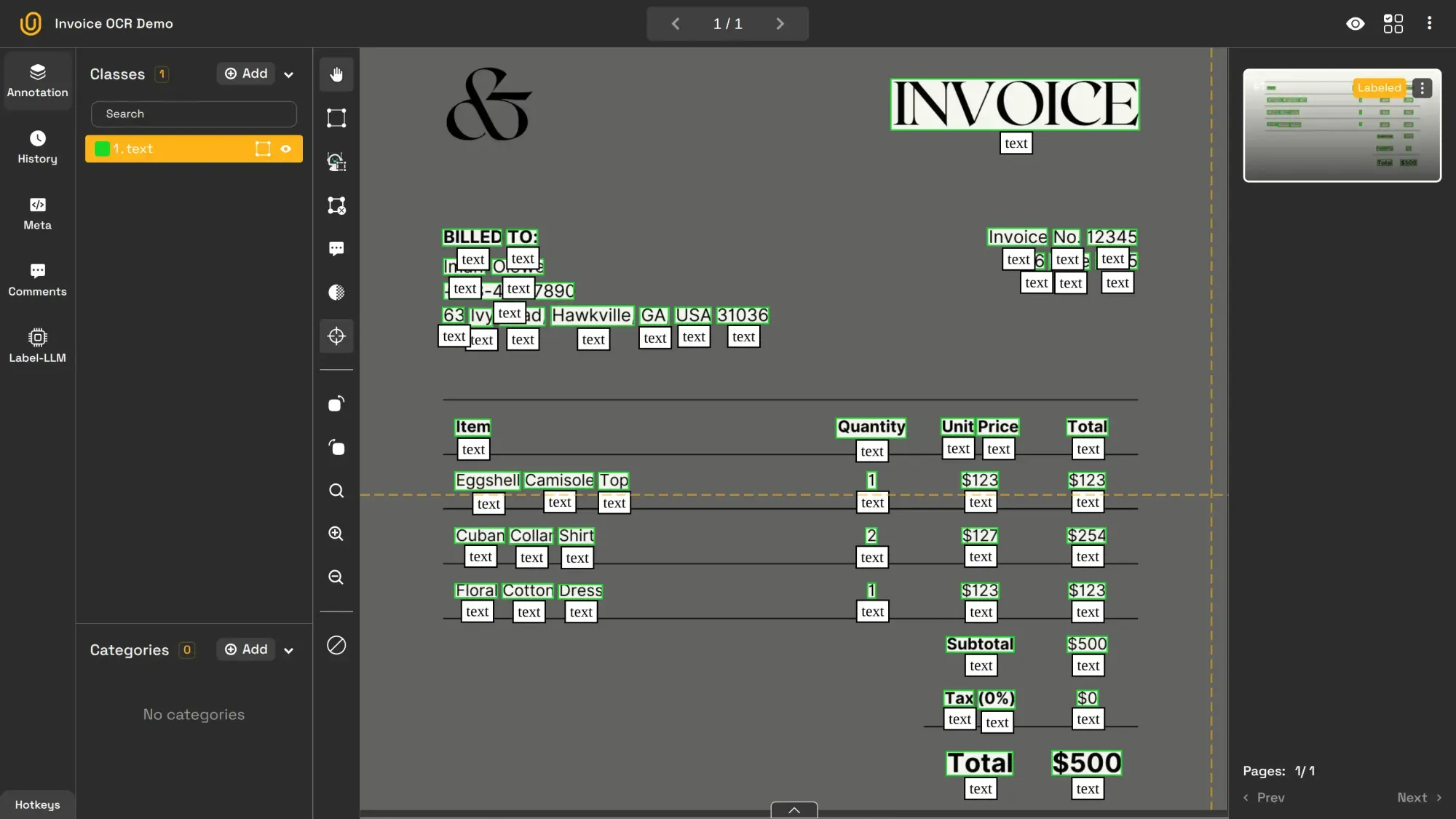 Fintech OCR | Unitlab Annotate
