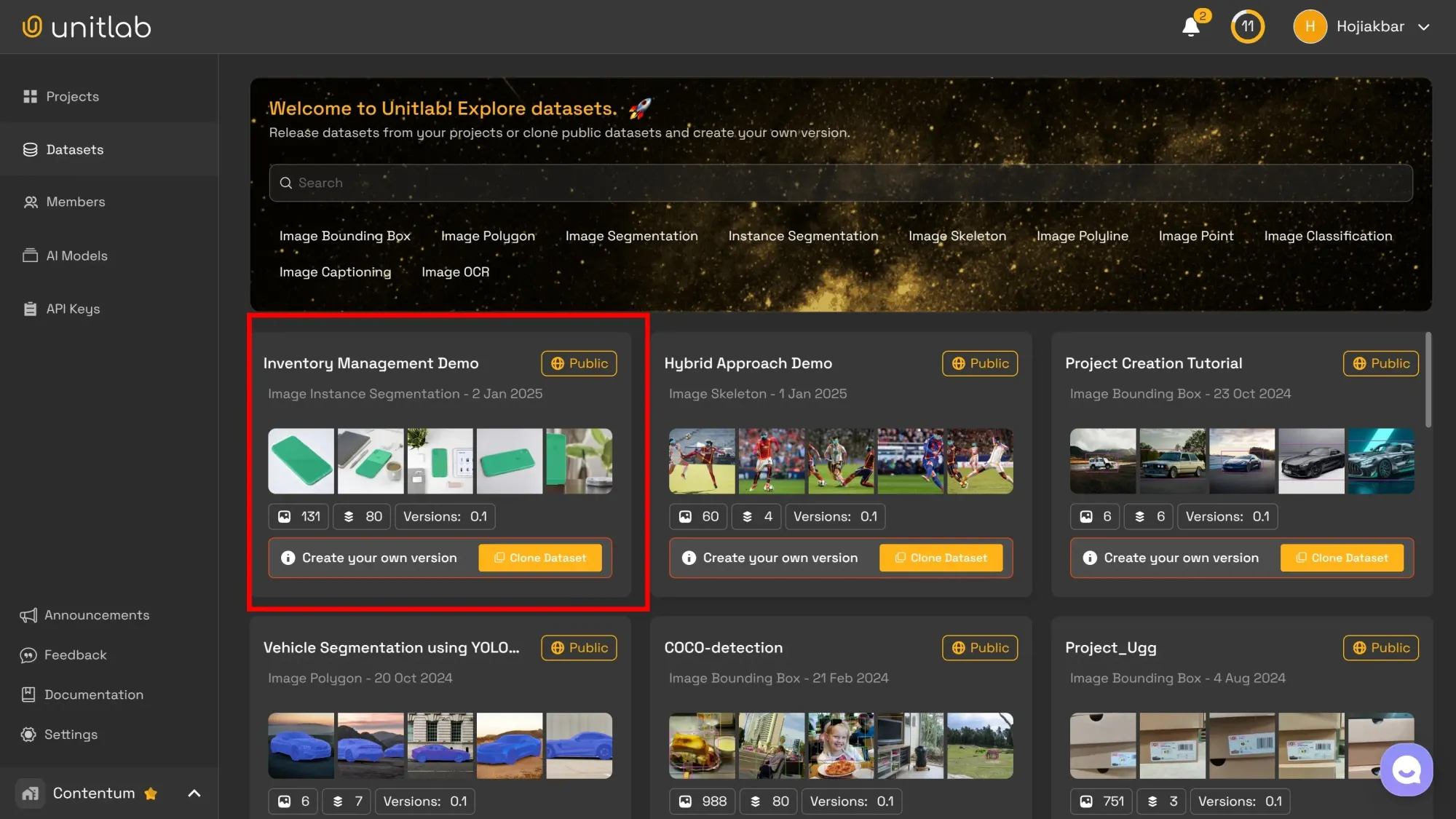 Public Datasets | Unitlab Annotate