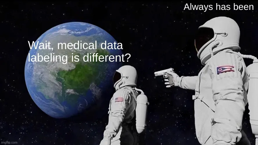 Medical data annotation is different from other types