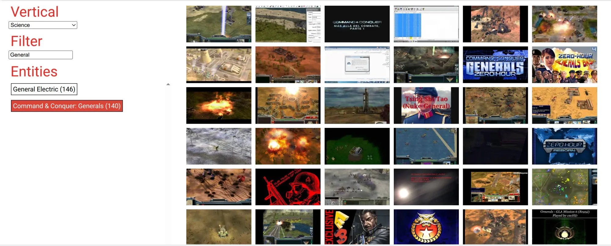 YouTube-8M: Videos for a RTS Game