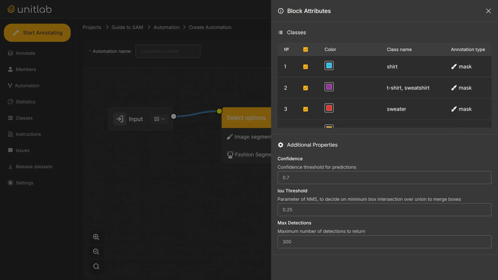 Project Creation | Unitlab Annotate
