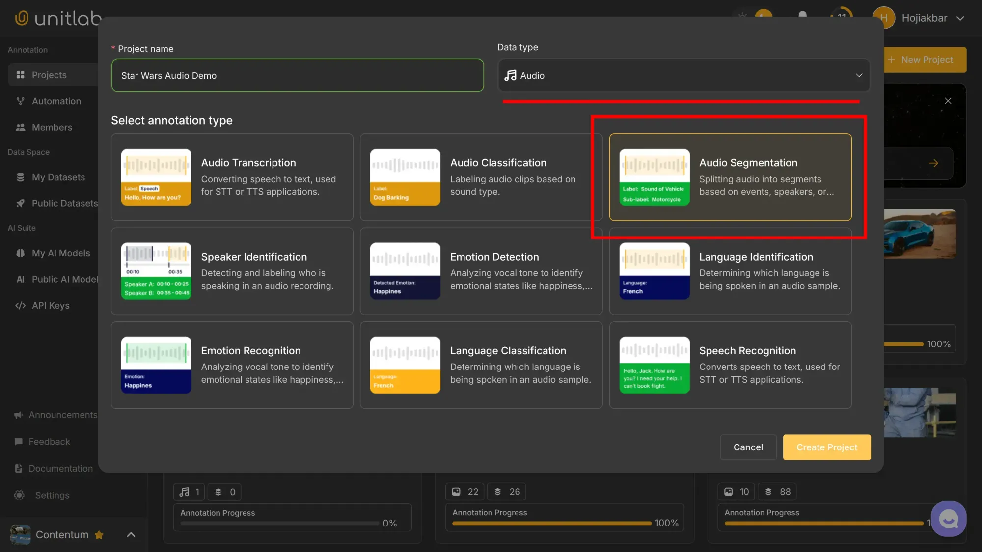 Project Setup | Unitlab Annotate