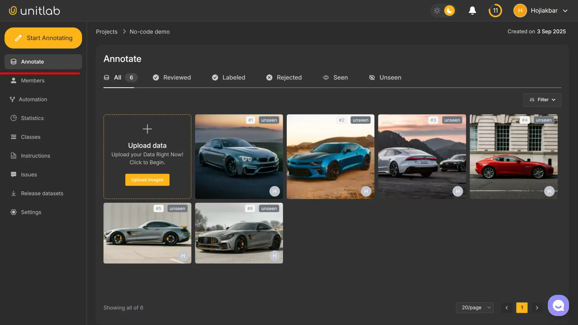 Automation Setup | Unitlab Annotate