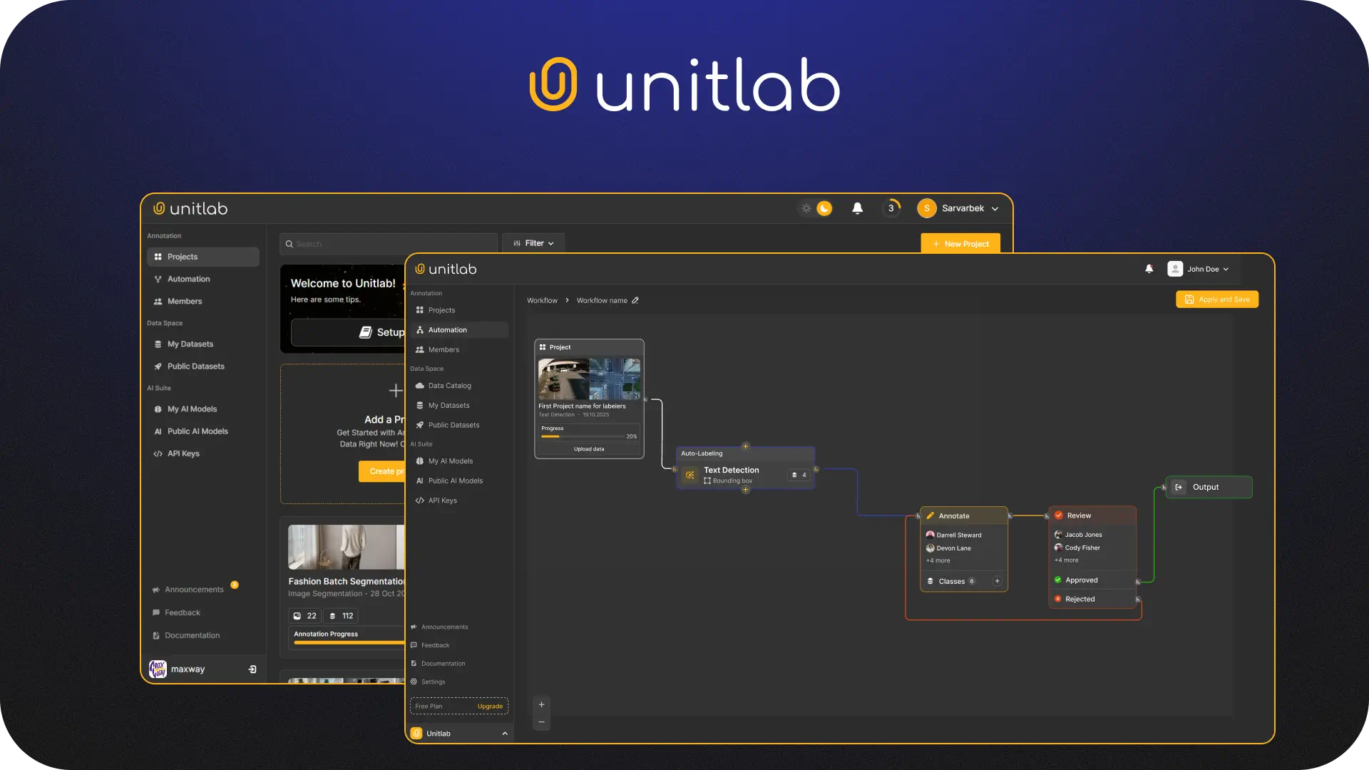 Improved overall experience | Unitlab Annotate