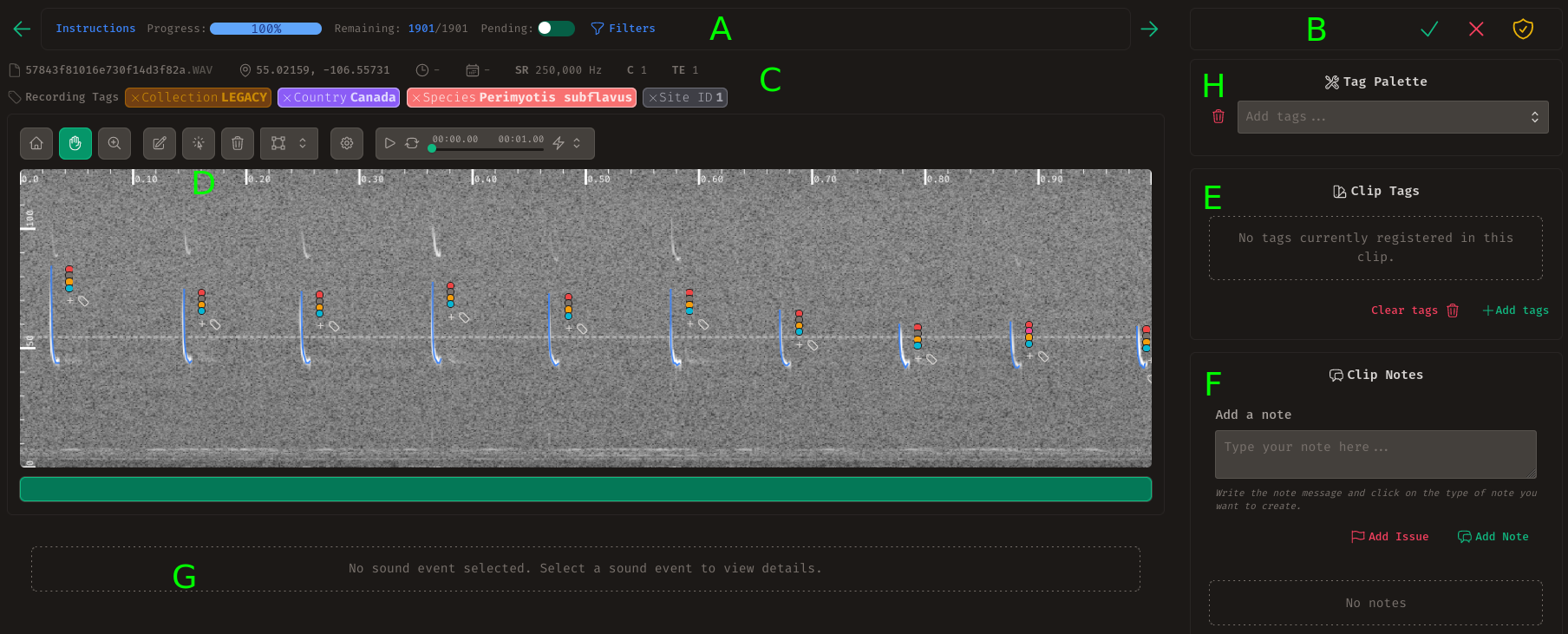 Whombat Audio Annotation Tool | Whombat