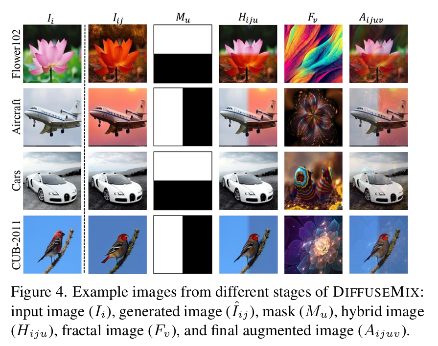 Figure 25: Example images from different stages of DIFFUSEMIX.