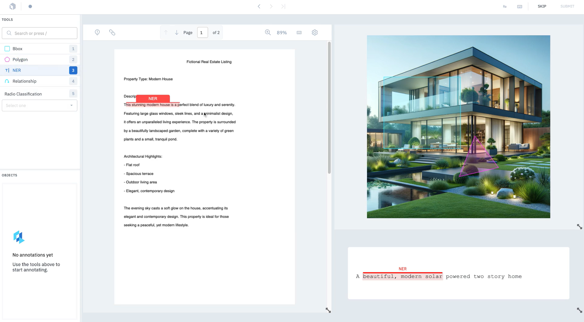 Figure 5: Labelbox's Label Blocks interface.