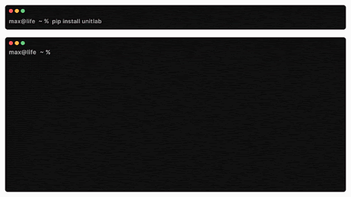 Figure 2: Installation and usage of the Unitlab tool via CLI.