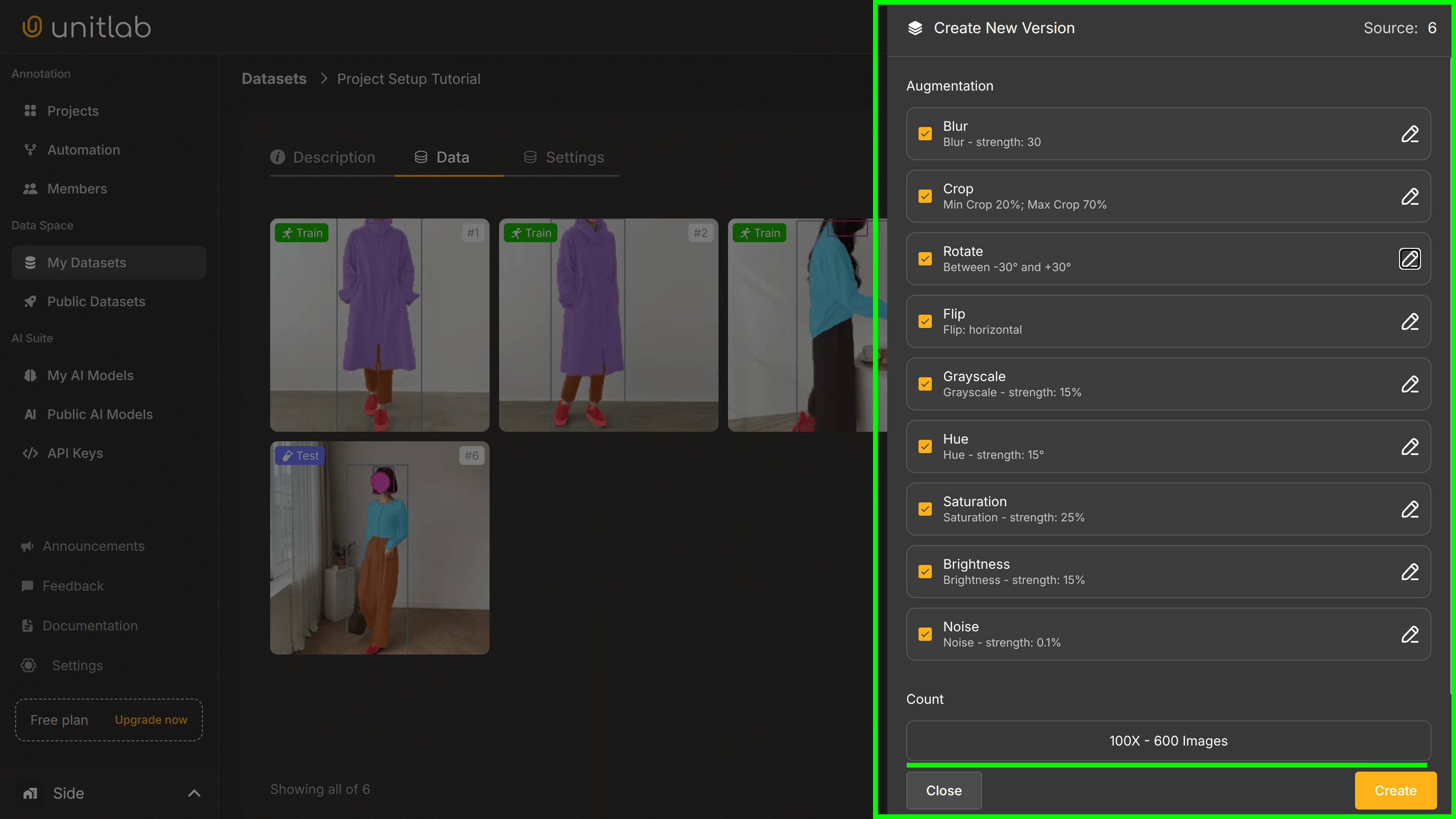 Data Augmentation 100x | Unitlab Annotate