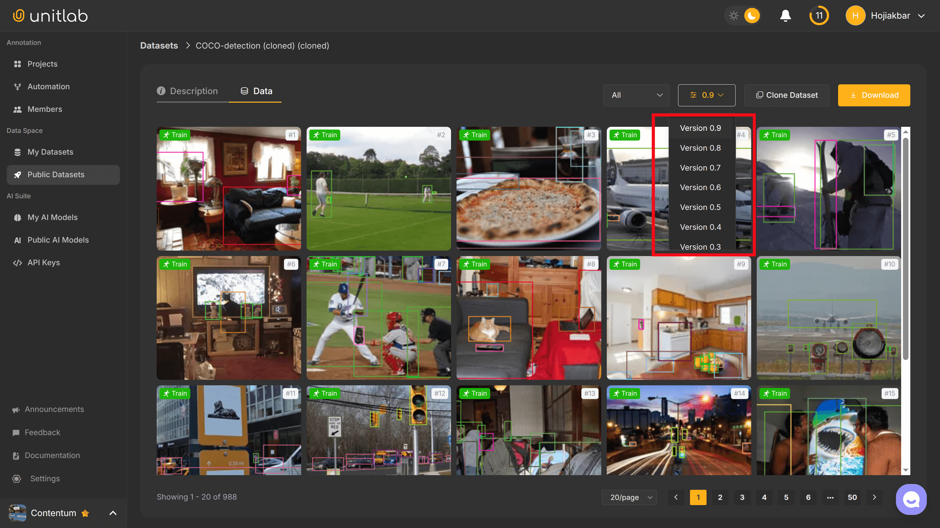 Dataset Versioning and Control | Unitlab Annotate