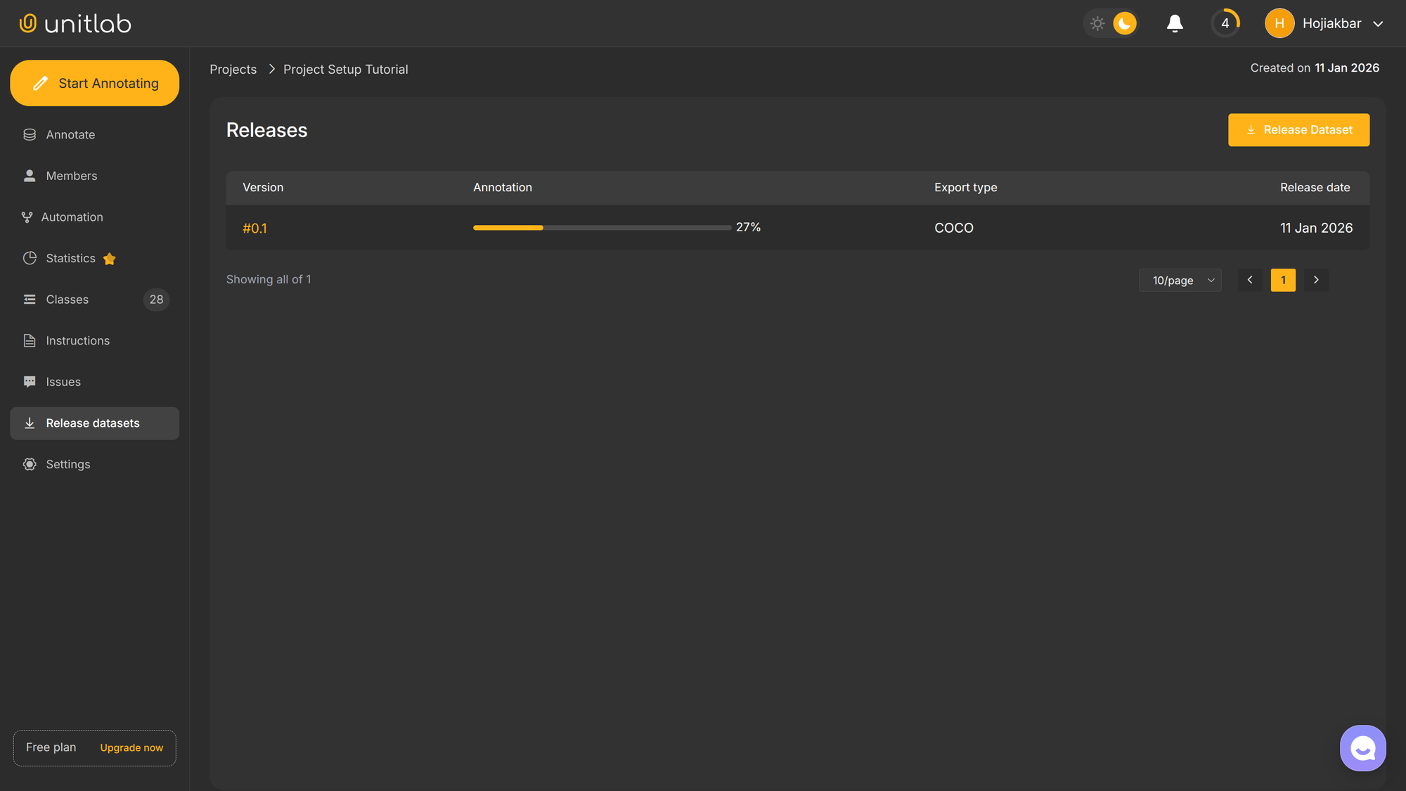 Released Dataset #0.1