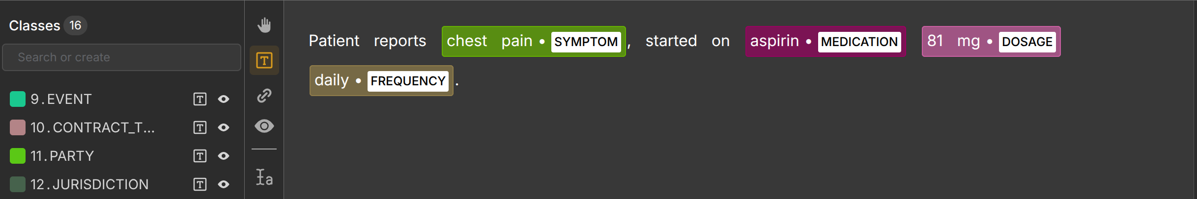 Clinical NER Example | Unitlab AI