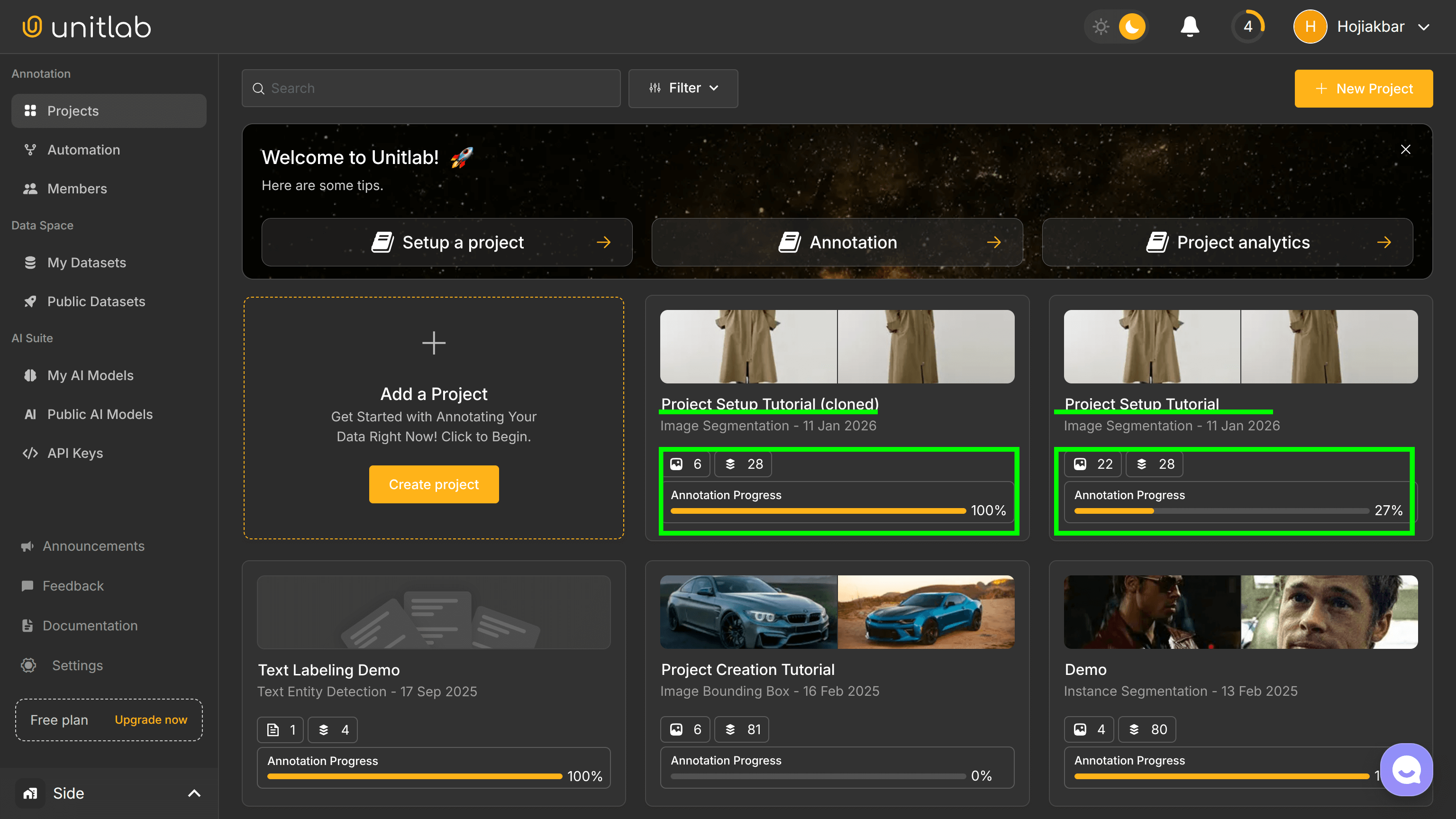 Cloned Project | Unitlab Annotate