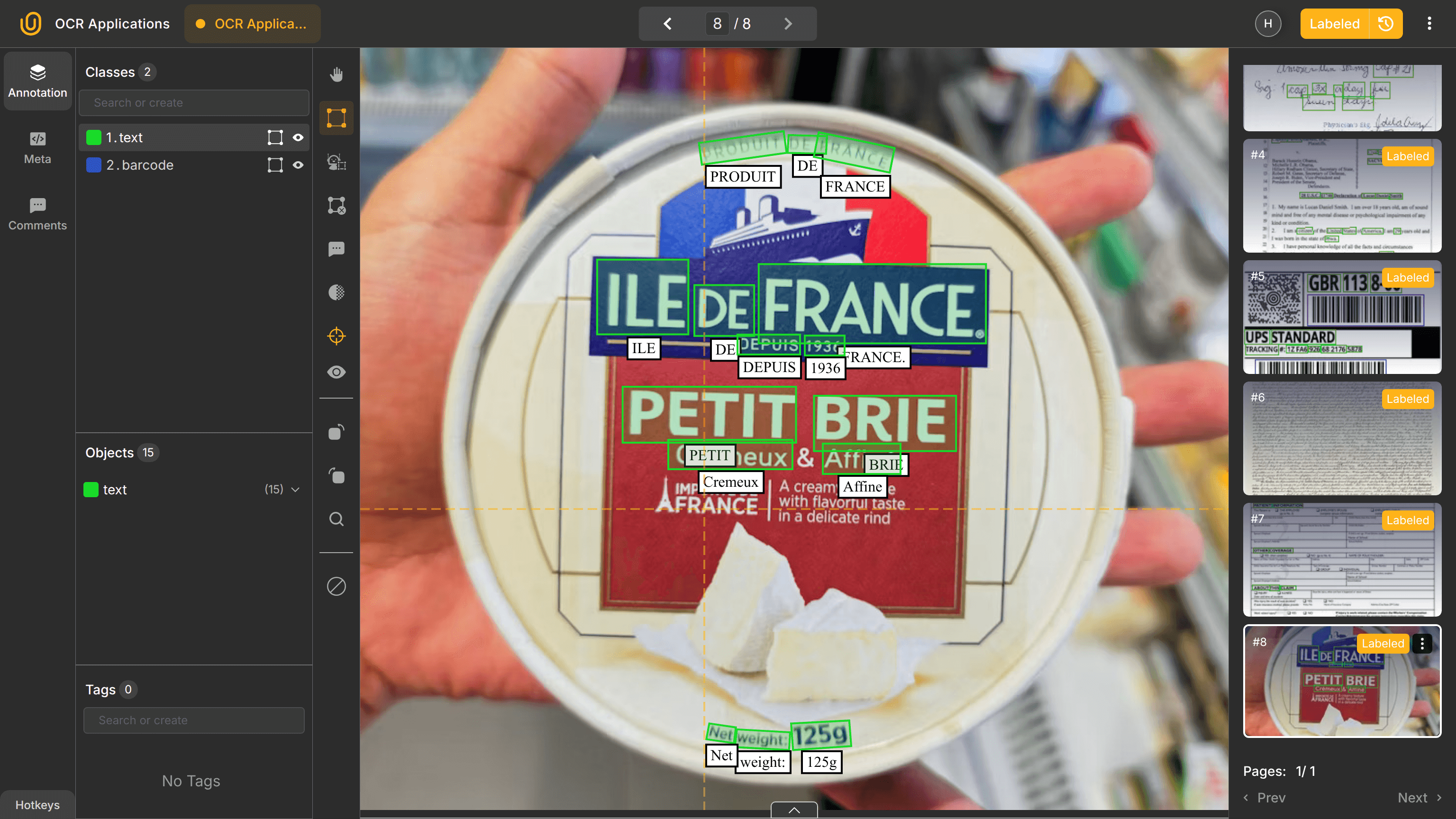 Retail OCR Example | Unitlab AI