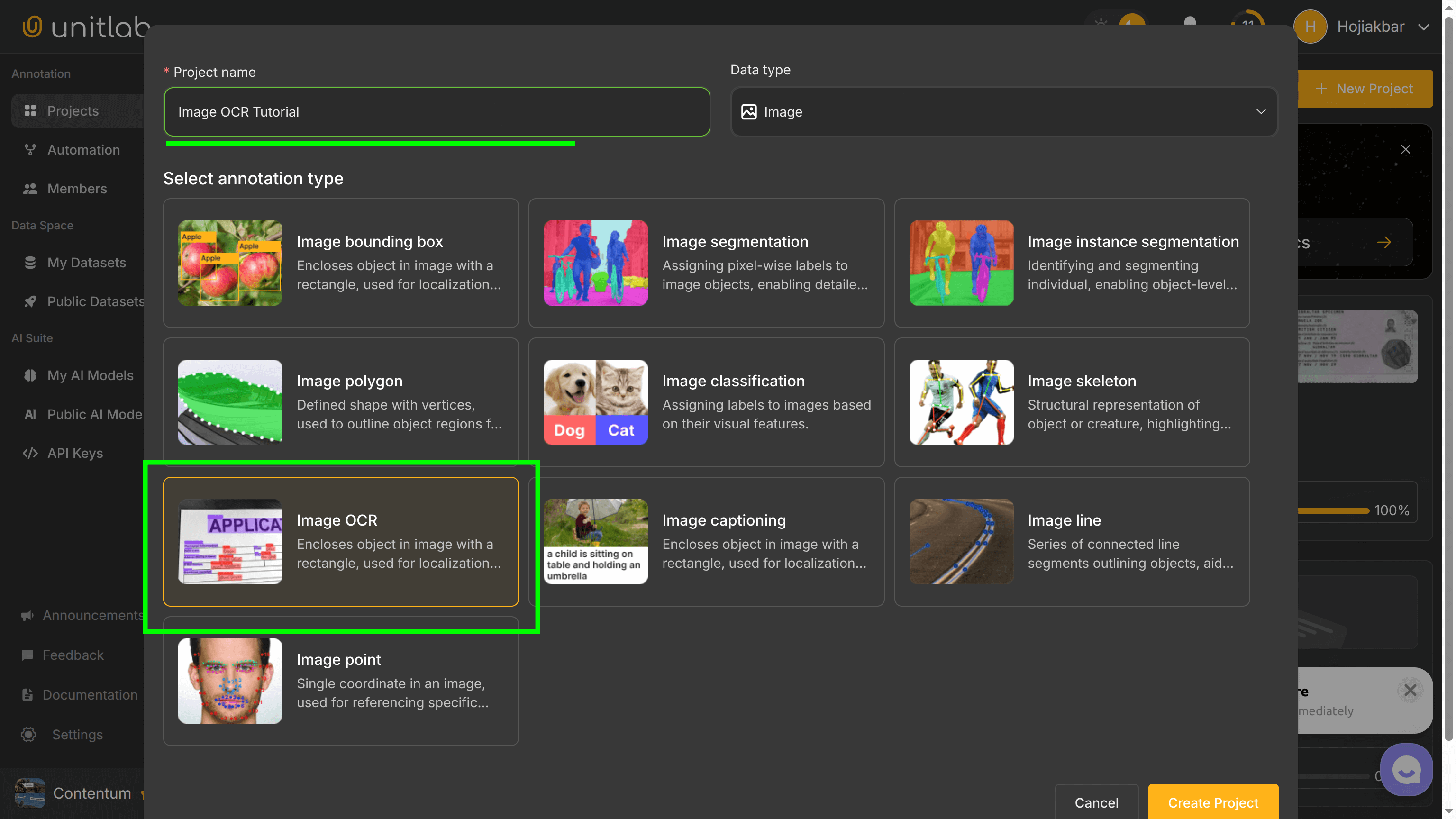 Setting up Image OCR Project | Unitlab AI