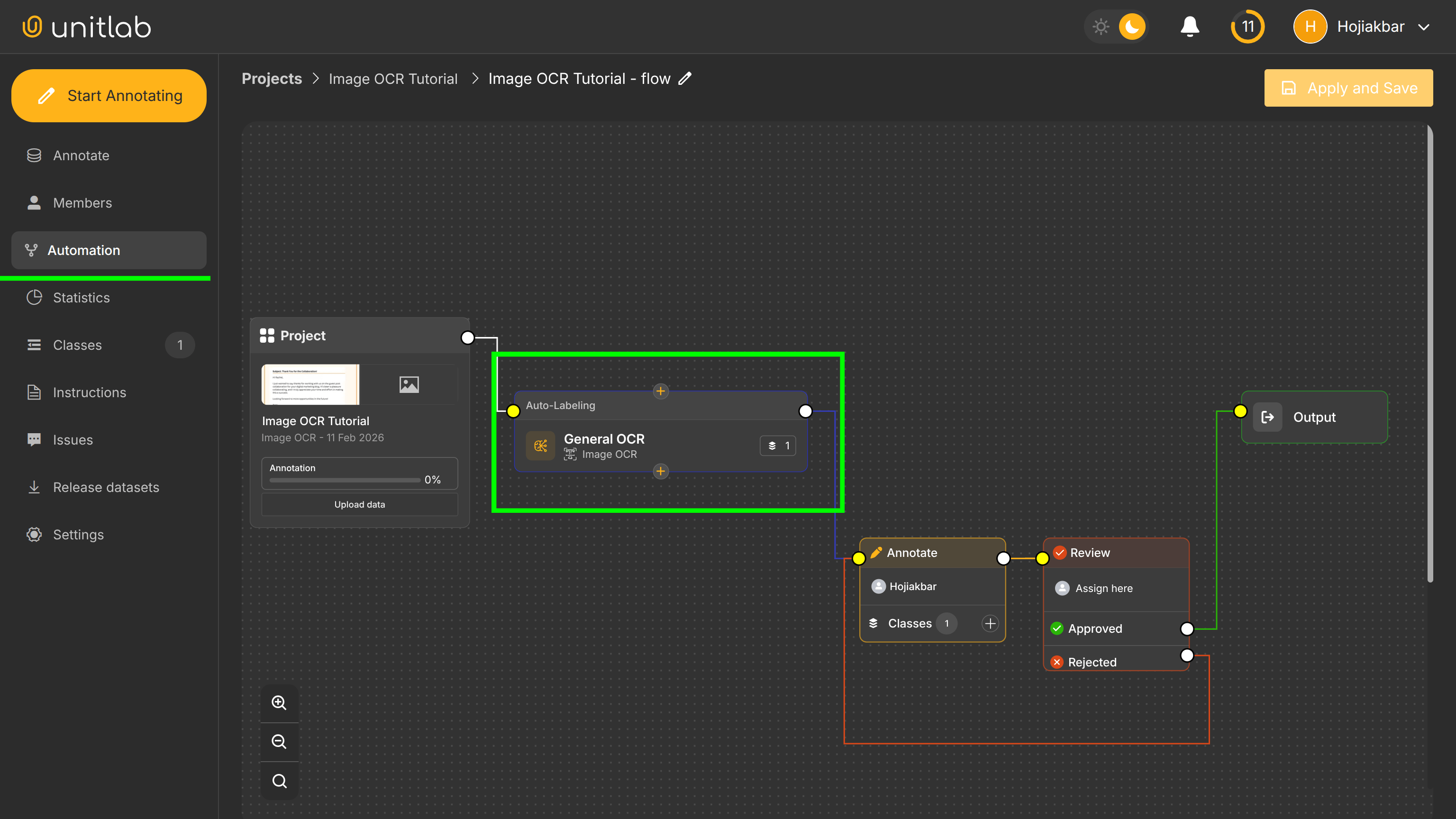 Setting up Automation Workflow | Unitlab AI