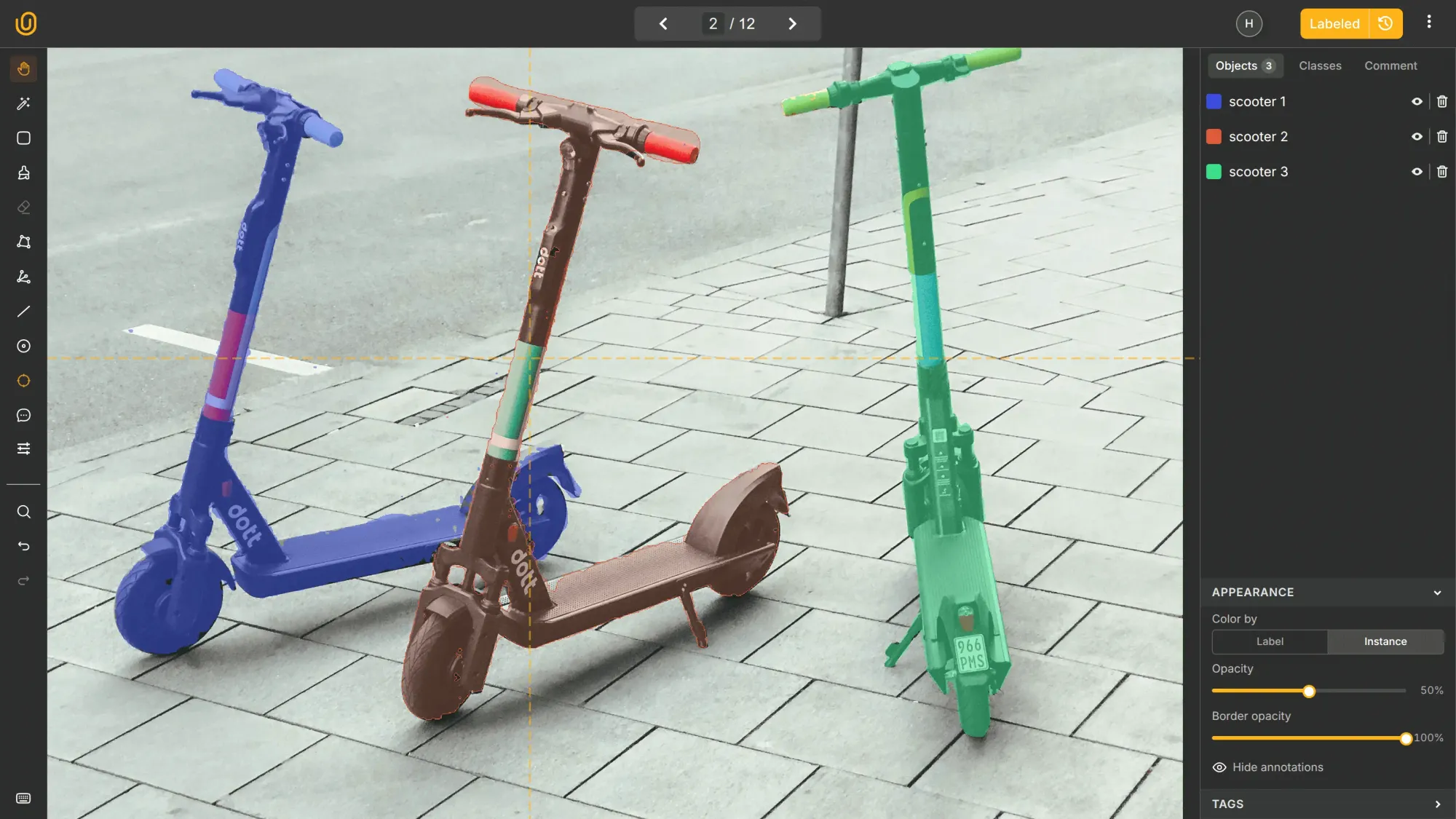 Instance Segmentation for Scooters | Unitlab AI