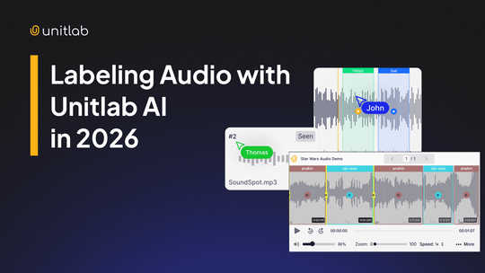 Featured illustration for “Audio Data Annotation with Unitlab AI with a Demo Project [2026]”