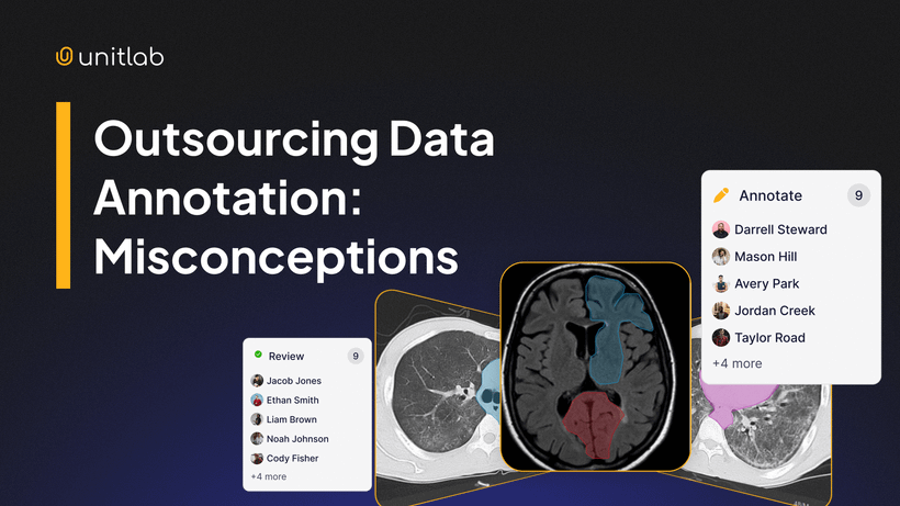 Featured illustration for “Outsourcing Data Annotation: Misconceptions”