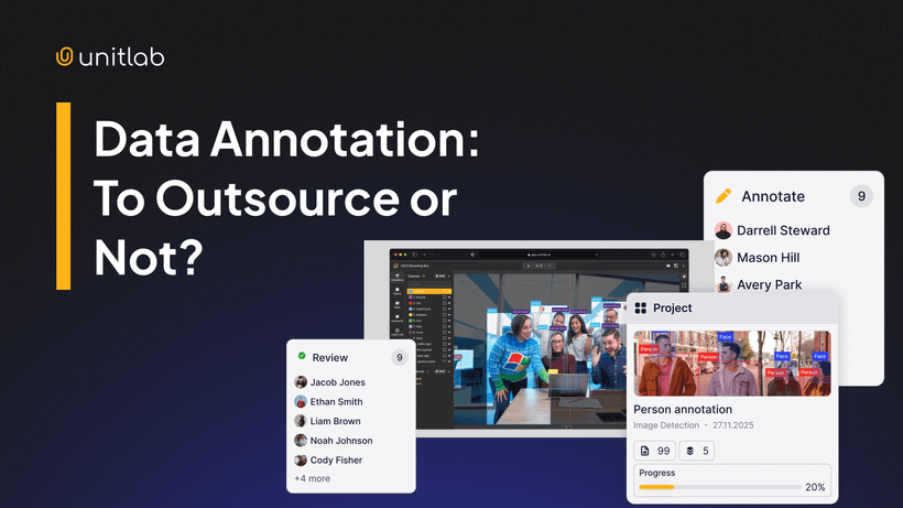 Featured illustration for “Data Annotation: To Outsource or Not? [Updated 2026]”
