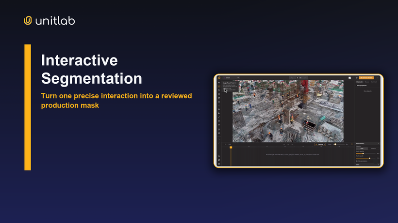 Magic Touch interactive image segmentation in Unitlab