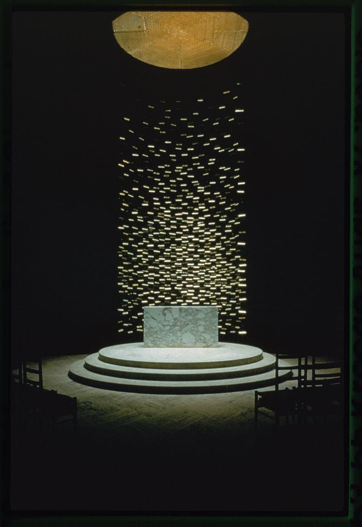 A picture of the interior of Kresge Auditorium and Chapel at The Massachusetts Institute of Technology from Library of Congress here: https://lccn.loc.gov/2018673086