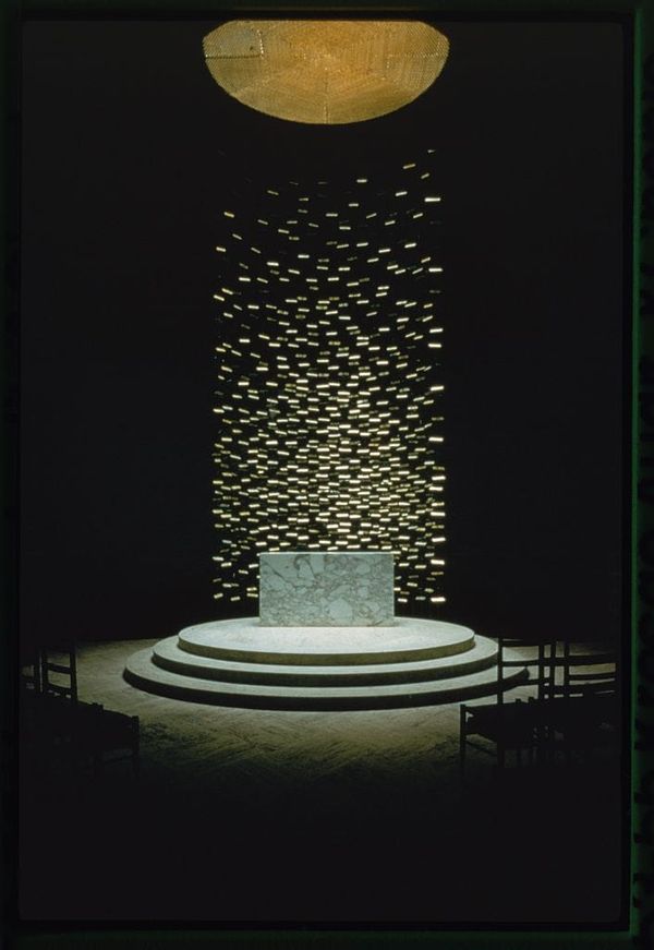 A picture of the interior of Kresge Auditorium and Chapel at The Massachusetts Institute of Technology from Library of Congress here: https://lccn.loc.gov/2018673086