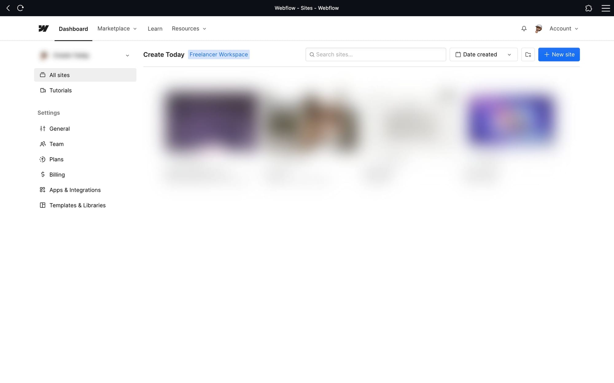Fullscreen Webflow shortcut looking like a dedicated app