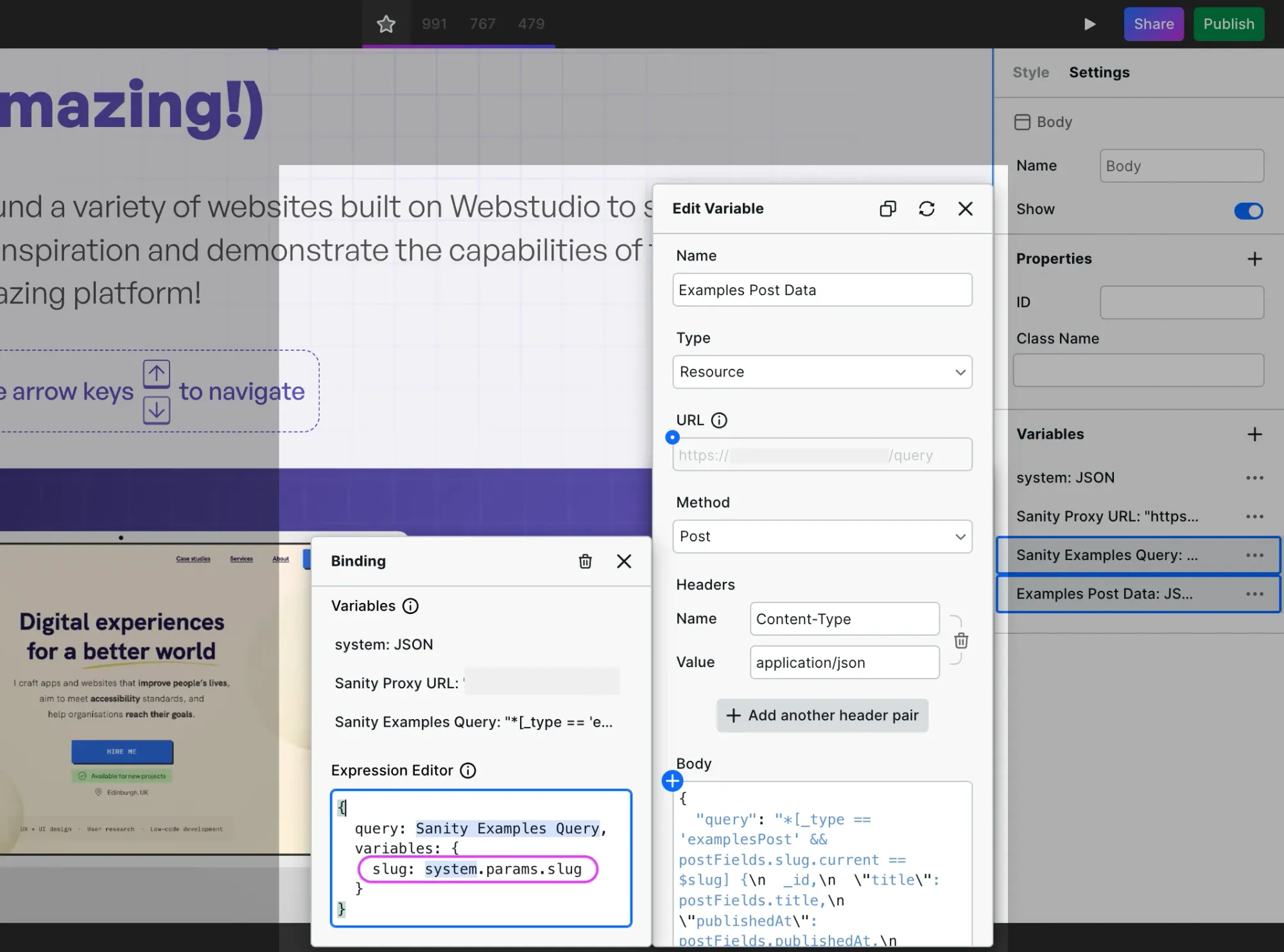 Setting a dynamic path to enable dynamic pages