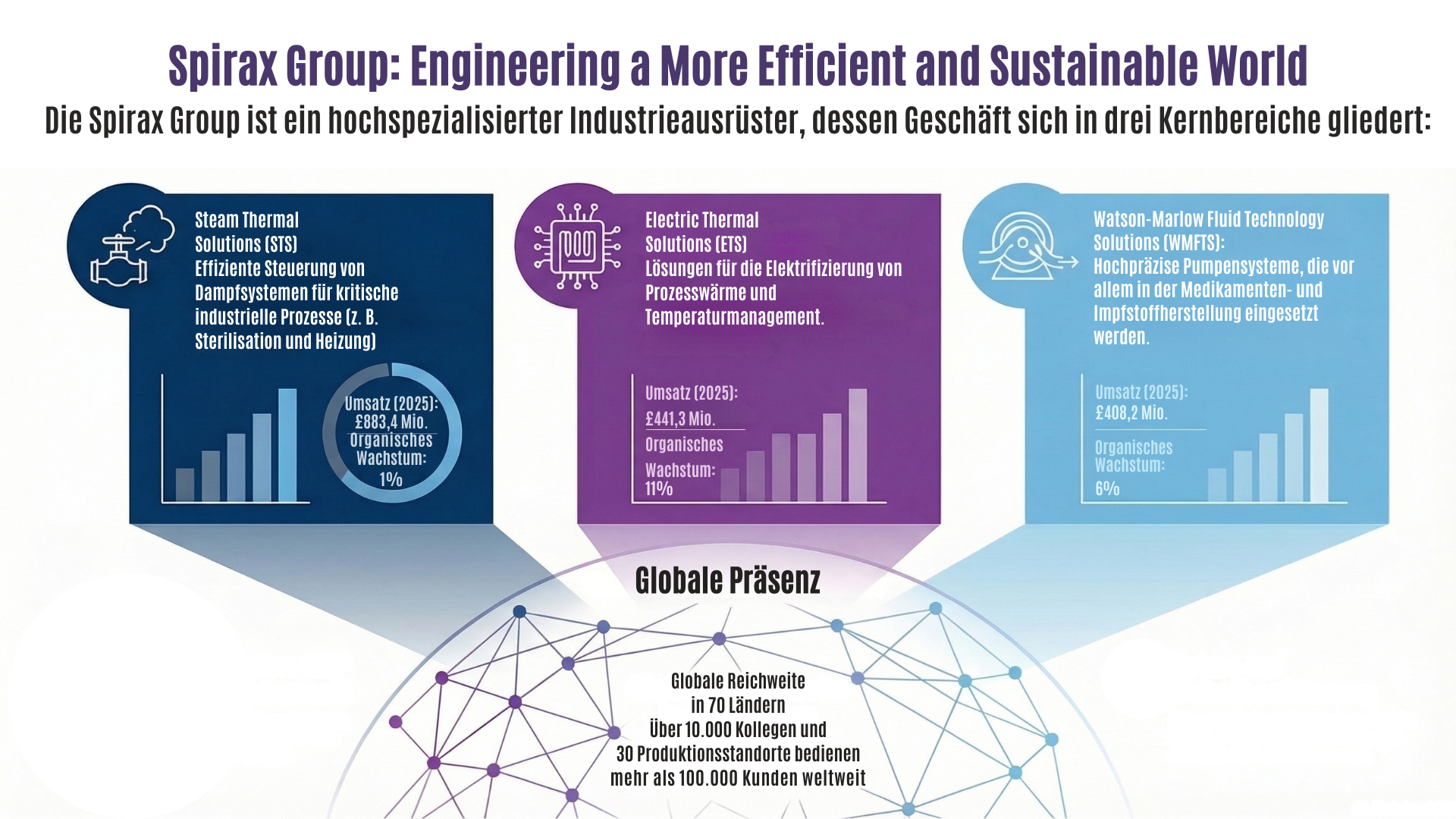 Spirax Group - Geschäftsfelder und Umsatzverteilung