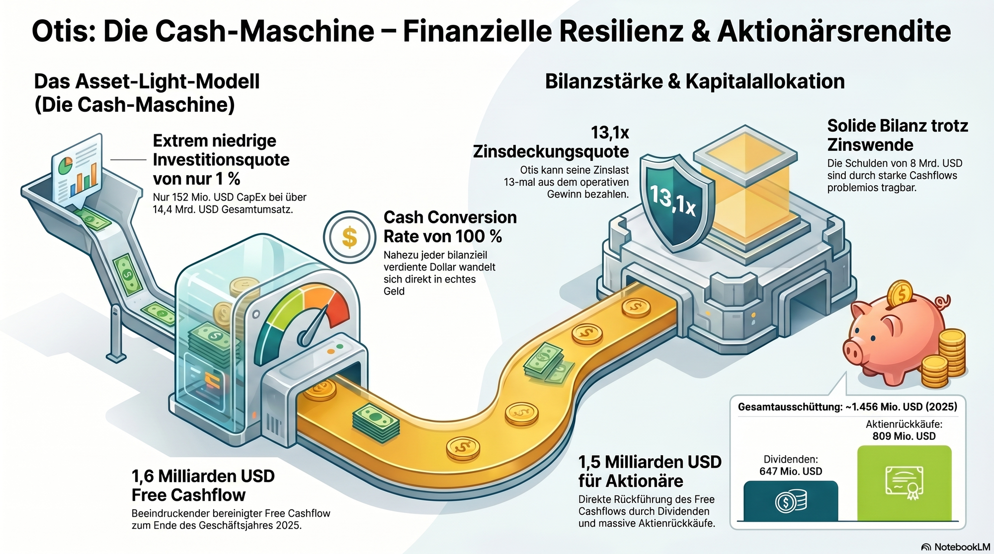 Otis: Die Cash-Maschine - Finanzielle Resilienz & Aktionärsrendite