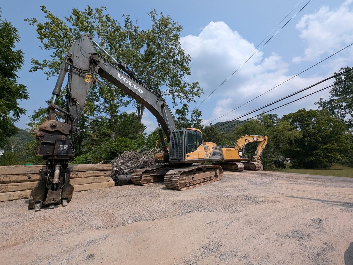 Salt Run Bridge Removed Near Andrews Farm