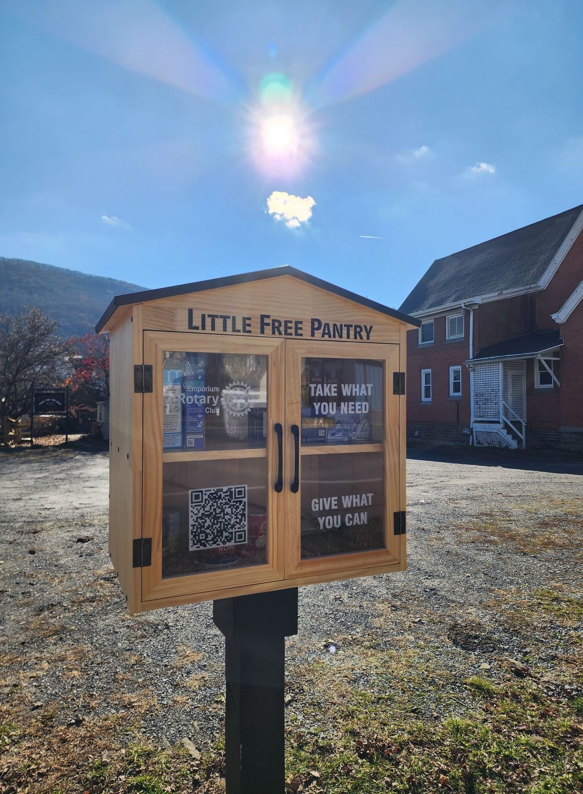 Rotary installs free food pantry on East 4th Street