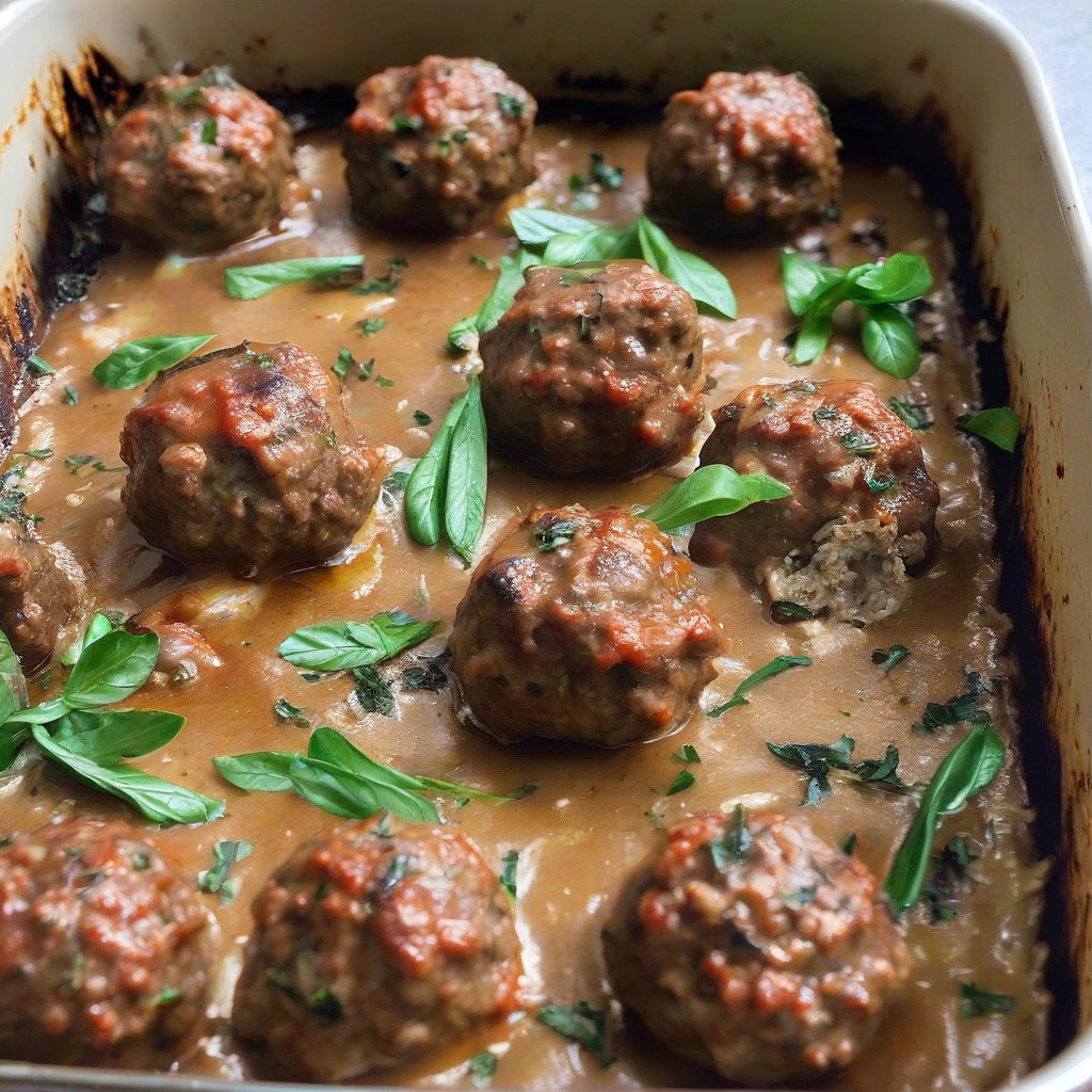 Springtime Beef and Mushroom Meatballs