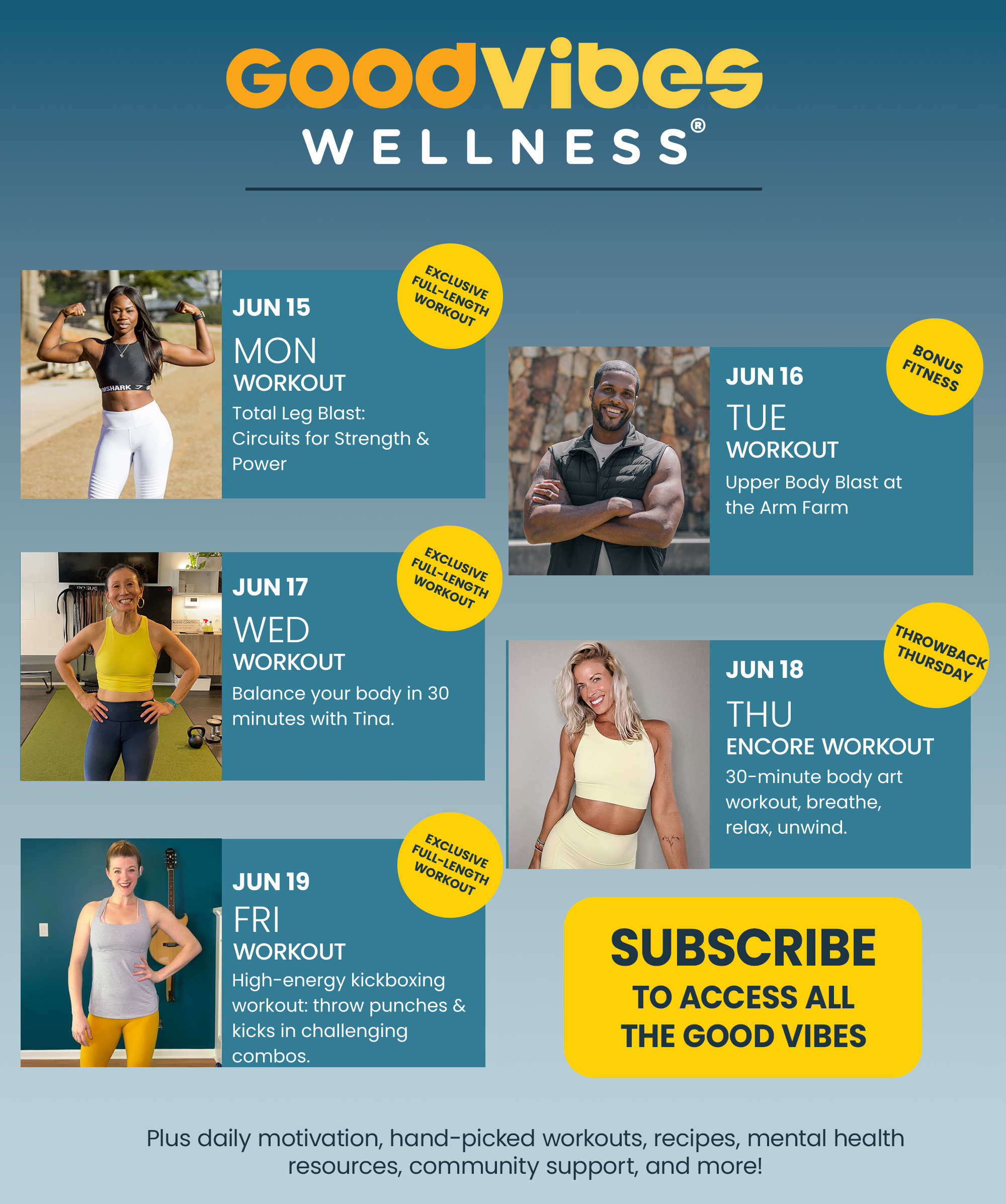 Weekly Schedule
