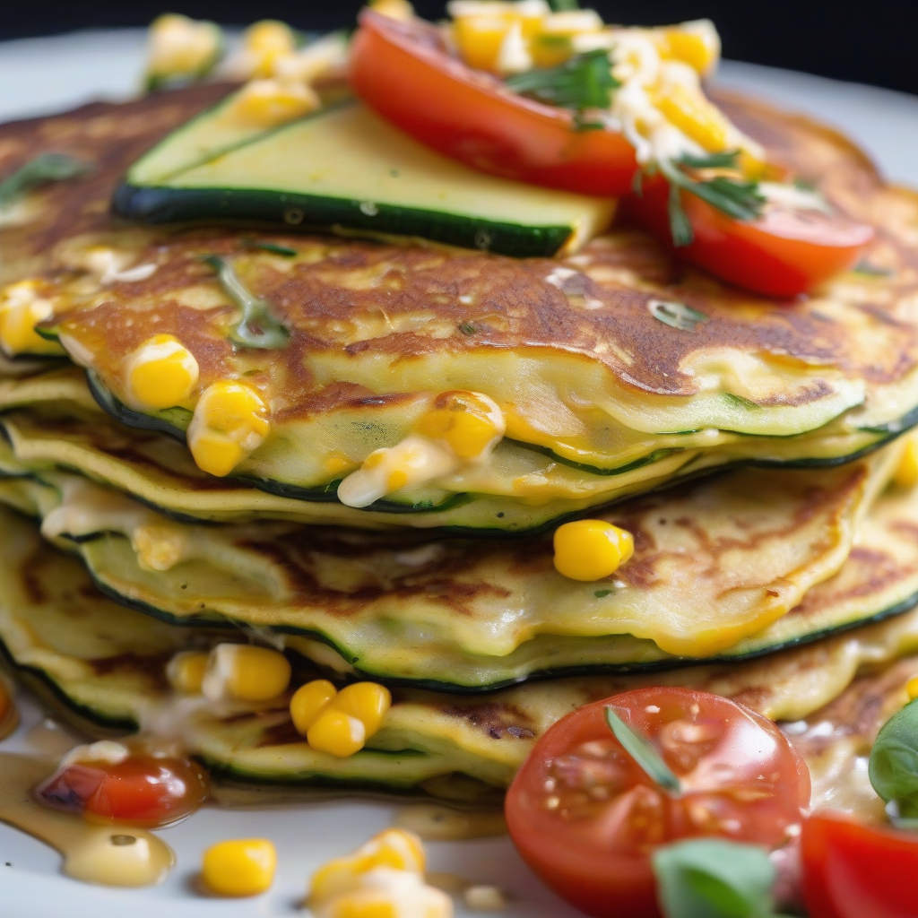 Summer Sunrise Zucchini Pancakes