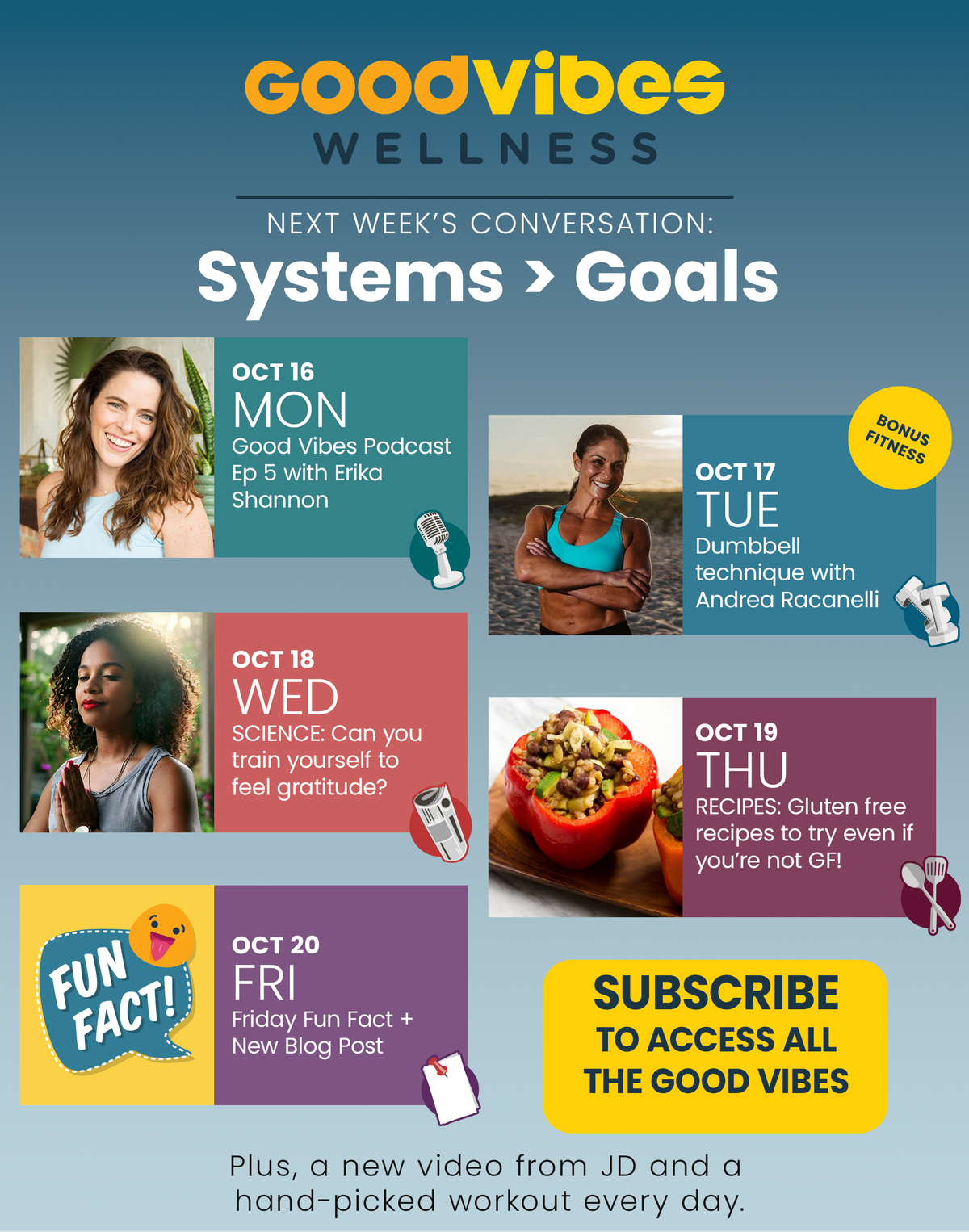 Next Week on Good Vibes Wellness