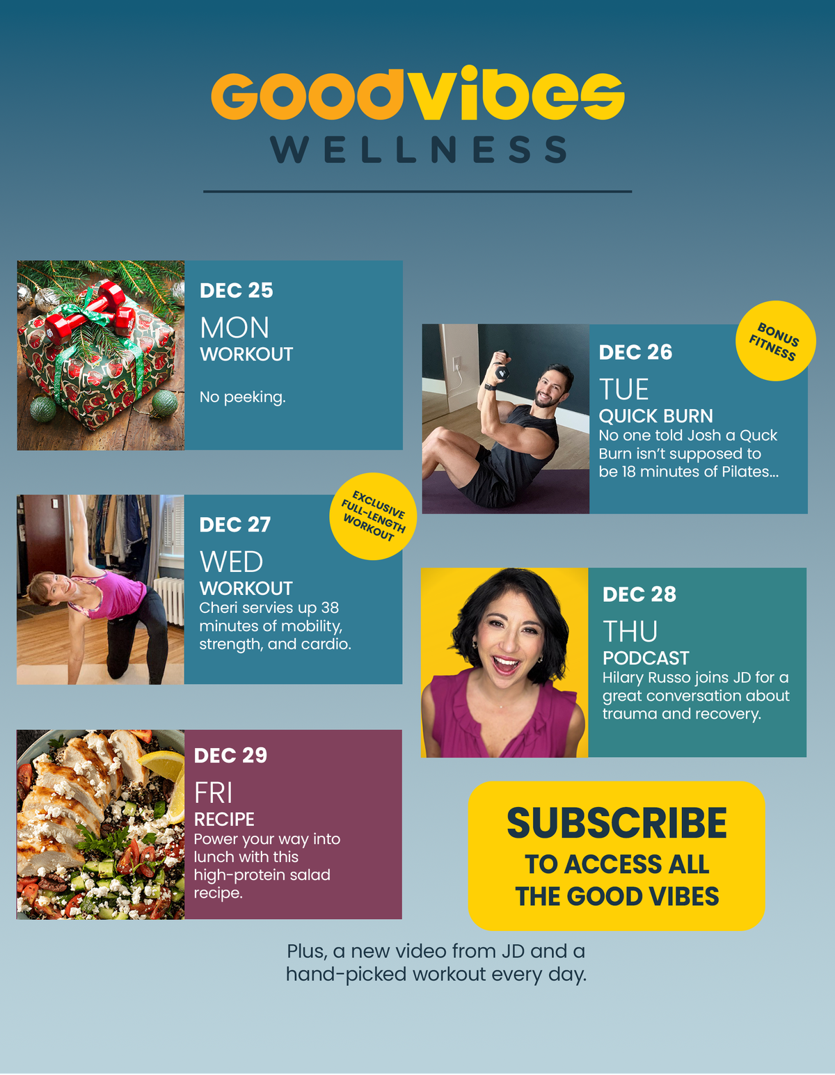 Next Week on Good Vibes Wellness