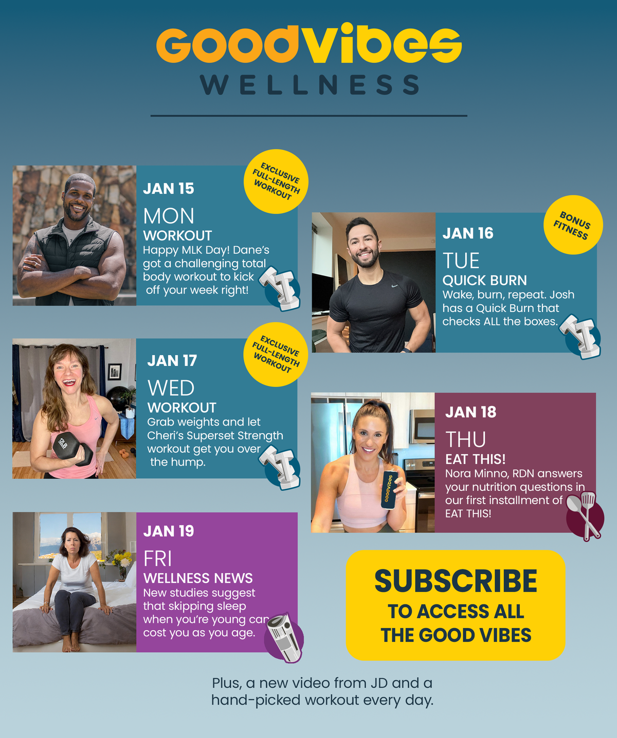 Next Week on Good Vibes Wellness
