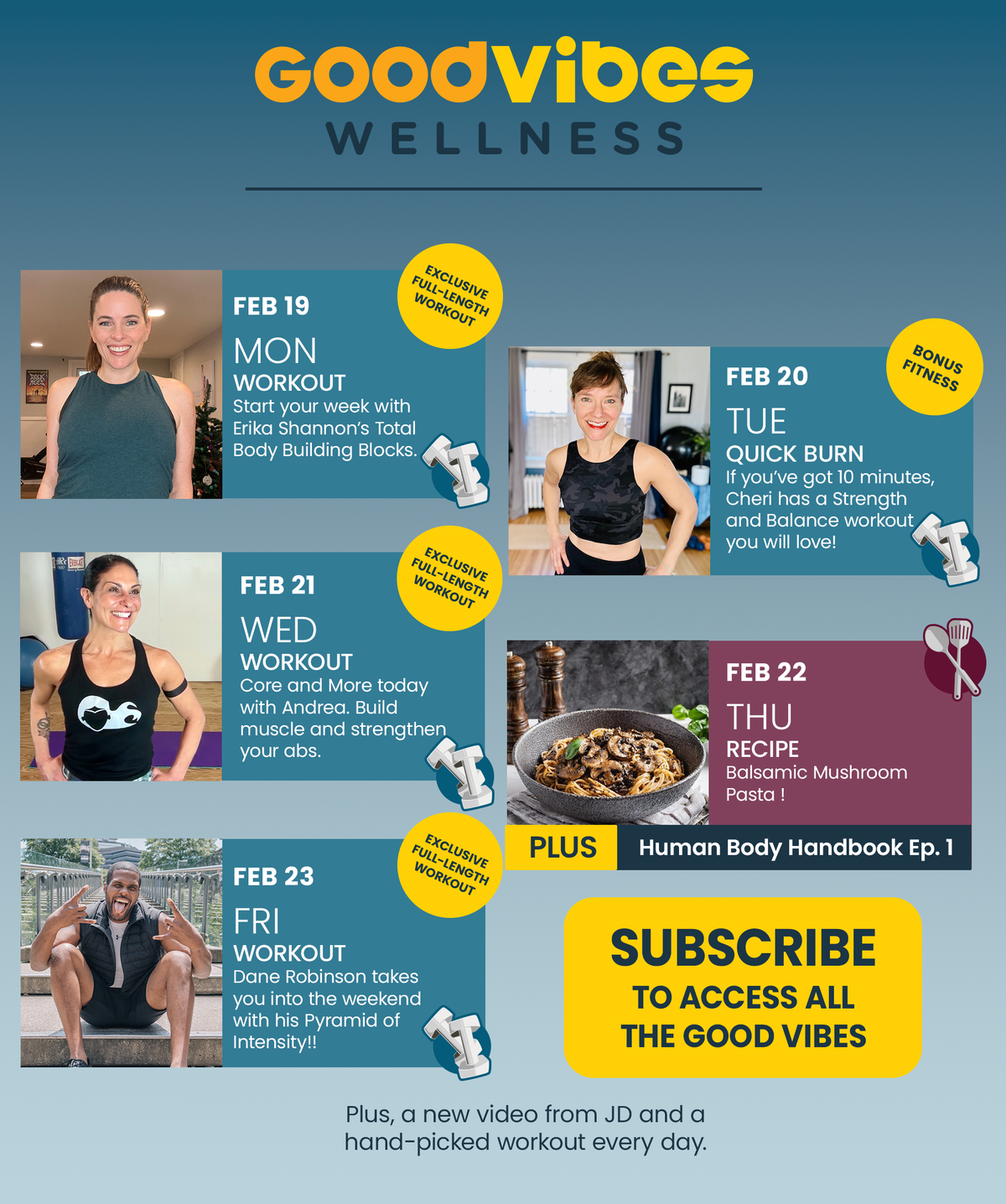 Next Week on Good Vibes Wellness