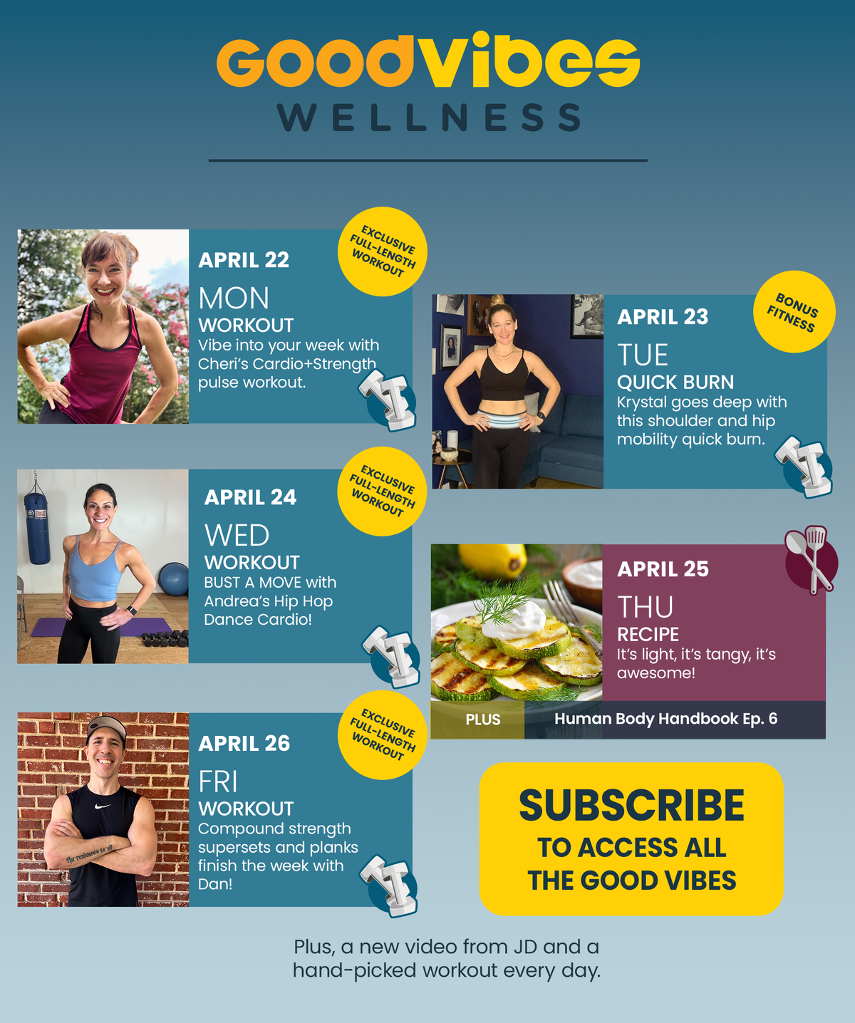 Next Week on Good Vibes Wellness