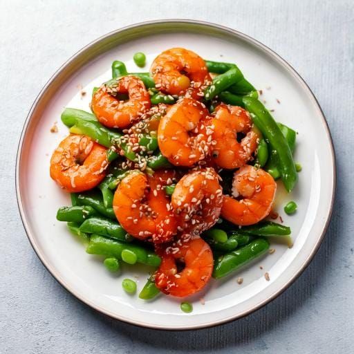 RECIPE: Good Vibes Honey Garlic Shrimp with Snap Peas