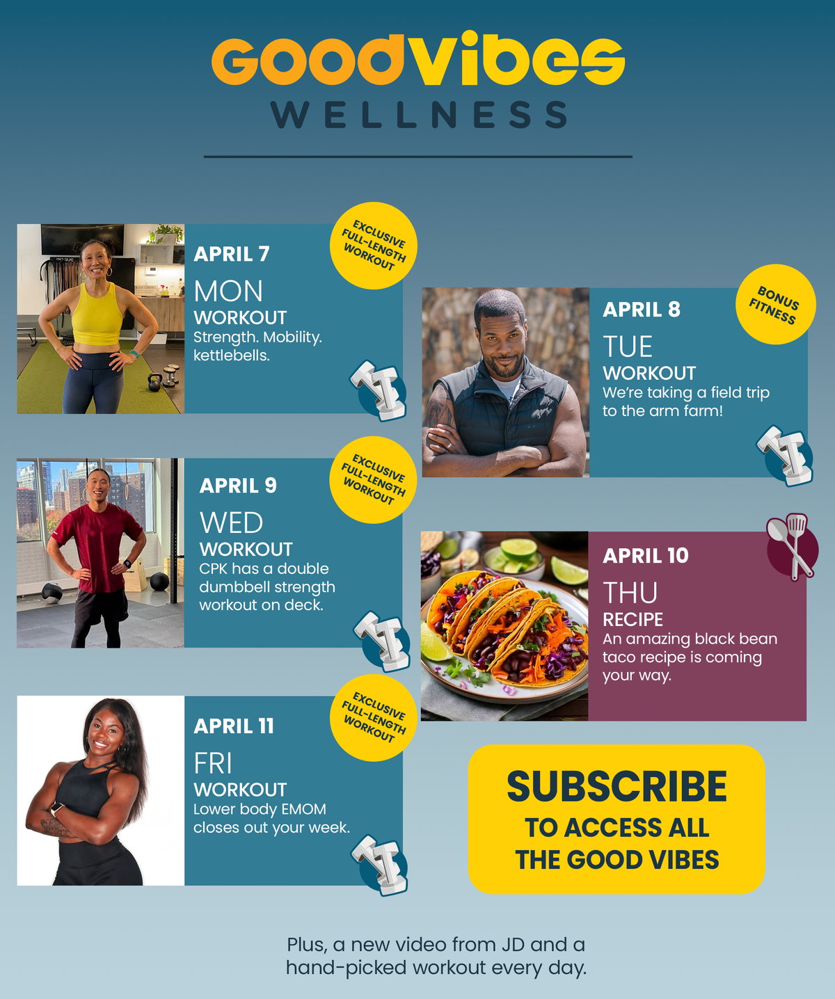 Next Week on Good Vibes Wellness