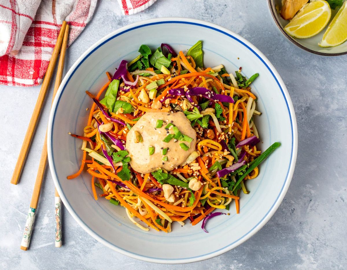 Good Vibes Thai-Inspired Peanut Noodle Bowls